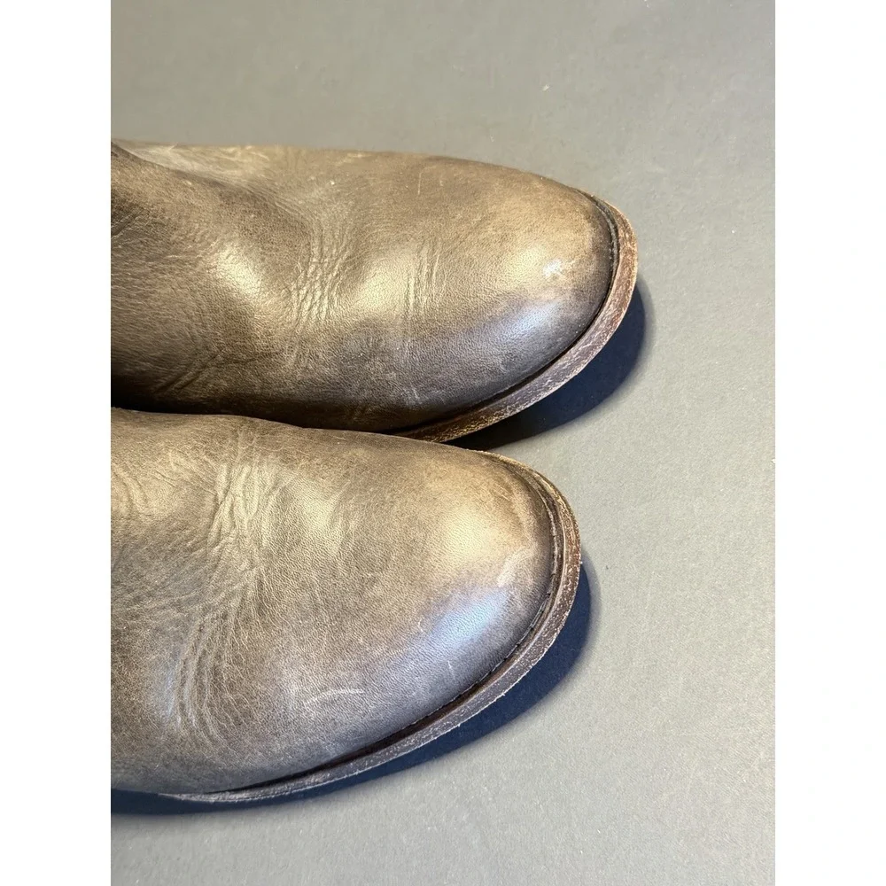Frye‎ Cara Tall Riding Boots Gray Leather Size 9.5